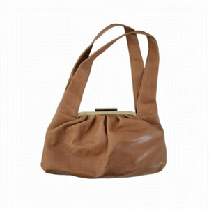 Aldo Y2K Beige Slouchy Ruched Top Shoulder Pouch Mini Bag